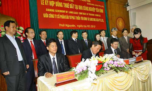 Lease signature in Yen Binh Industrial Park