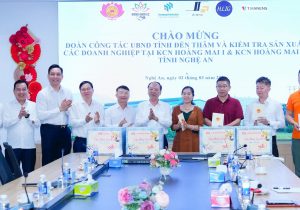 Phó Chủ tịch Thường trực UBND tỉnh thăm và kiểm tra tình hình sản xuất tại các khu công nghiệp Hoàng Mai I, Hoàng Mai II