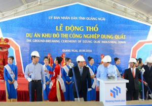 Động thổ Dự án Khu Đô thị Công nghiệp Dung Quất vốn đầu tư 2.025 tỷ đồng