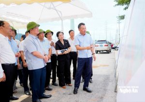 Provincial Party Secretary Nguyen Khac Than inspects Hoang Mai I and Hoang Mai II Industrial Park projects